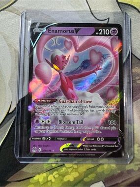 Pokemon Enamorus V Holo – Pink and Purple Artwork